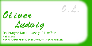 oliver ludvig business card